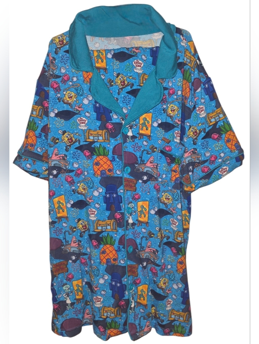 Little Moonbeams Spongebob Squarepants Bamboo Pajama Set Women's Size M NWOT